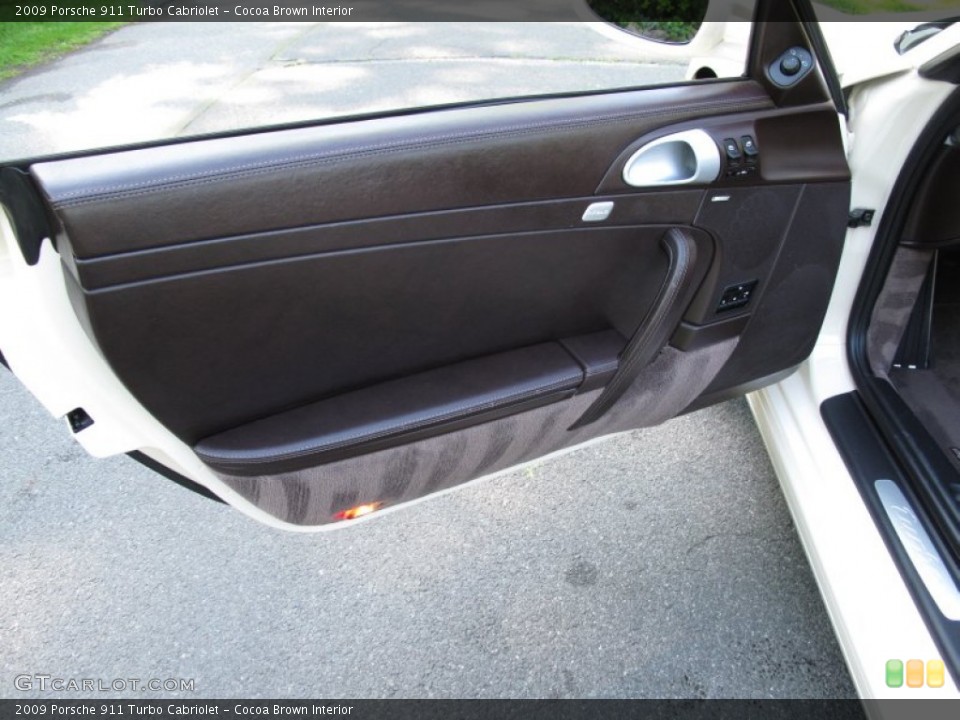 Cocoa Brown Interior Door Panel for the 2009 Porsche 911 Turbo Cabriolet #65202636