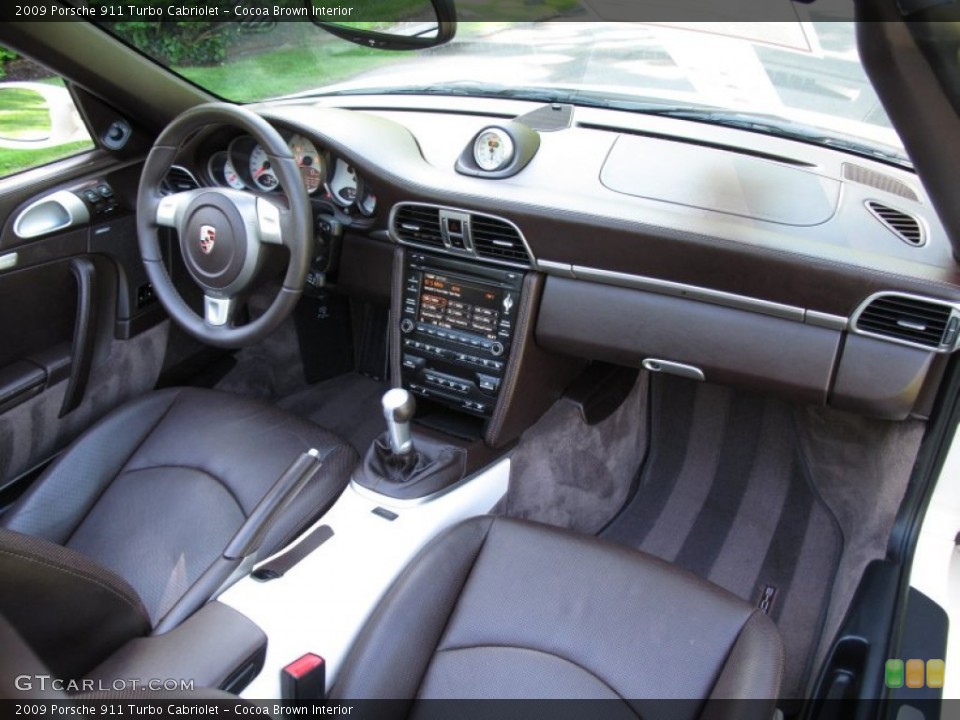 Cocoa Brown Interior Dashboard for the 2009 Porsche 911 Turbo Cabriolet #65202672