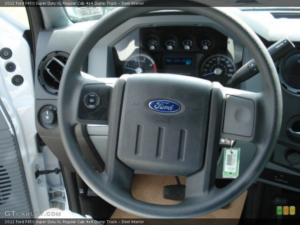 Steel Interior Steering Wheel for the 2012 Ford F450 Super Duty XL Regular Cab 4x4 Dump Truck #65205231