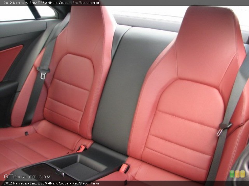 Red/Black Interior Rear Seat for the 2012 Mercedes-Benz E 350 4Matic Coupe #65205296