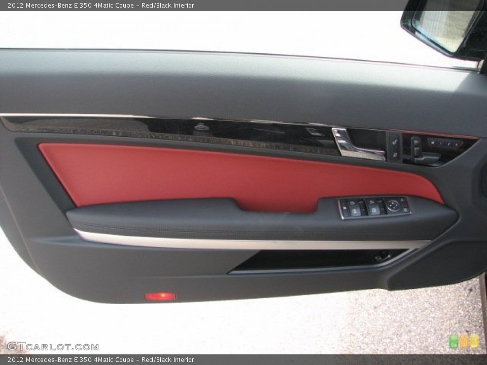 Red/Black Interior Door Panel for the 2012 Mercedes-Benz E 350 4Matic Coupe #65205321