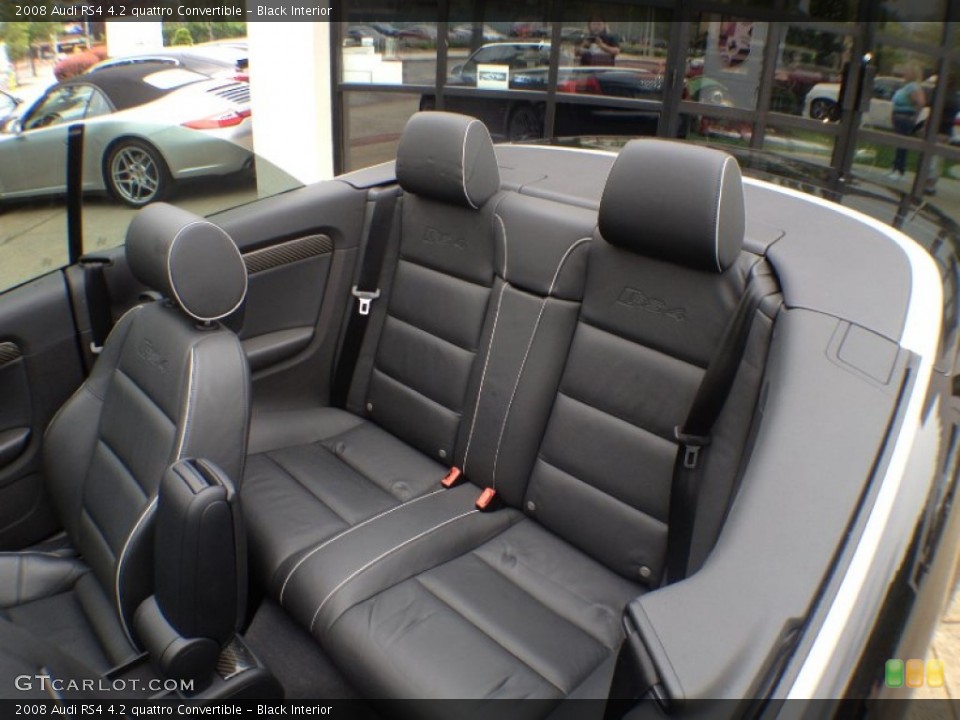 Black Interior Photo for the 2008 Audi RS4 4.2 quattro Convertible #65205637