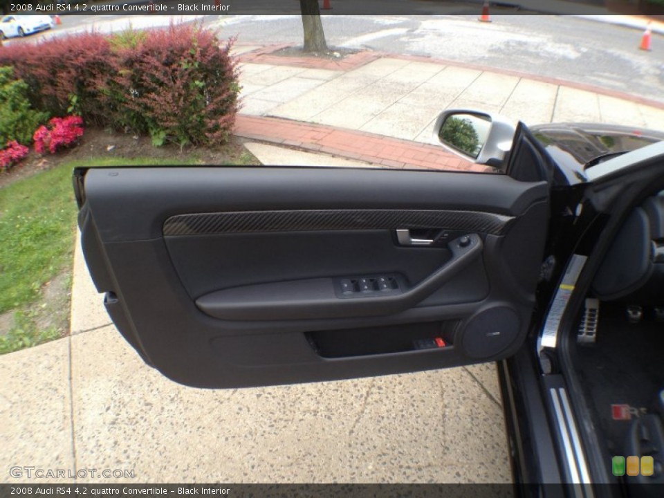 Black Interior Door Panel for the 2008 Audi RS4 4.2 quattro Convertible #65205646