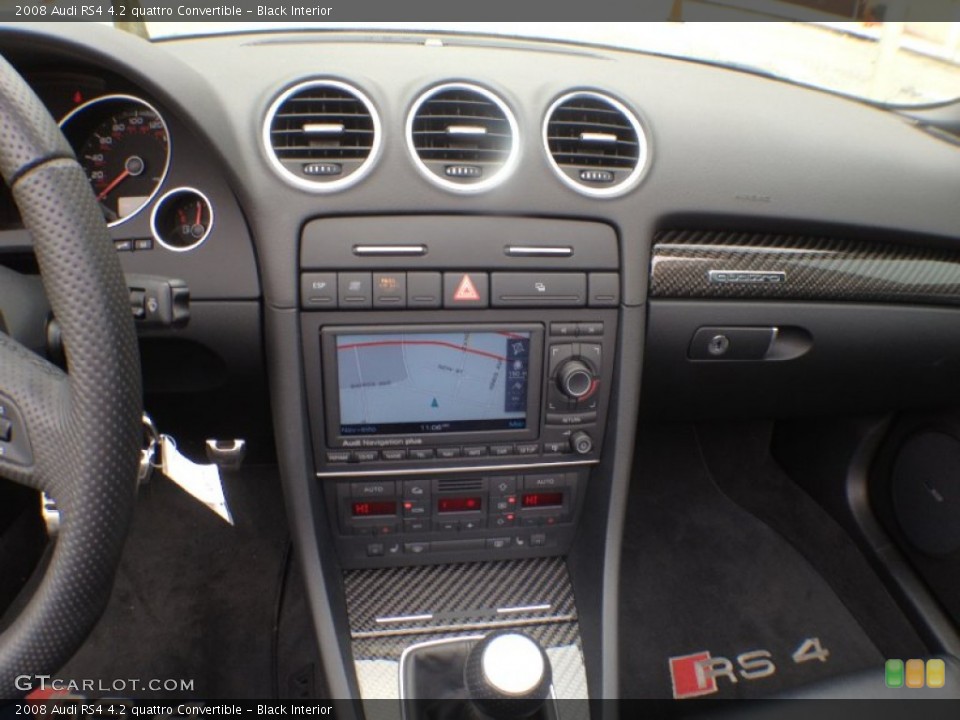 Black Interior Dashboard for the 2008 Audi RS4 4.2 quattro Convertible #65205723