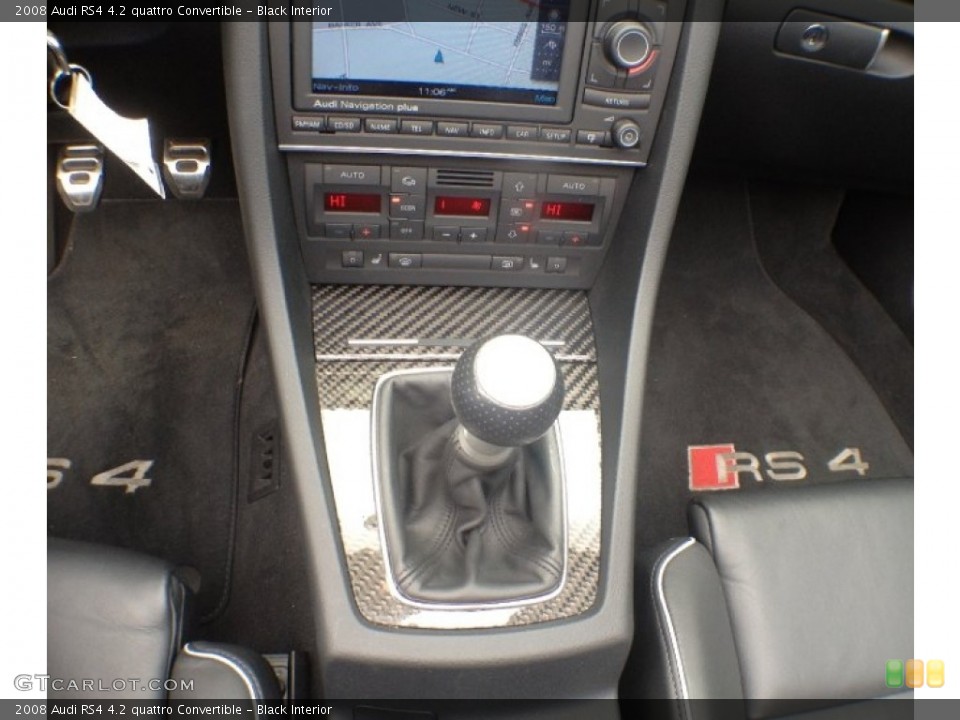 Black Interior Transmission for the 2008 Audi RS4 4.2 quattro Convertible #65205732
