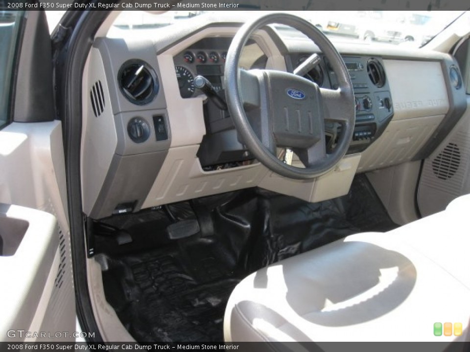 Medium Stone Interior Dashboard for the 2008 Ford F350 Super Duty XL Regular Cab Dump Truck #65207038