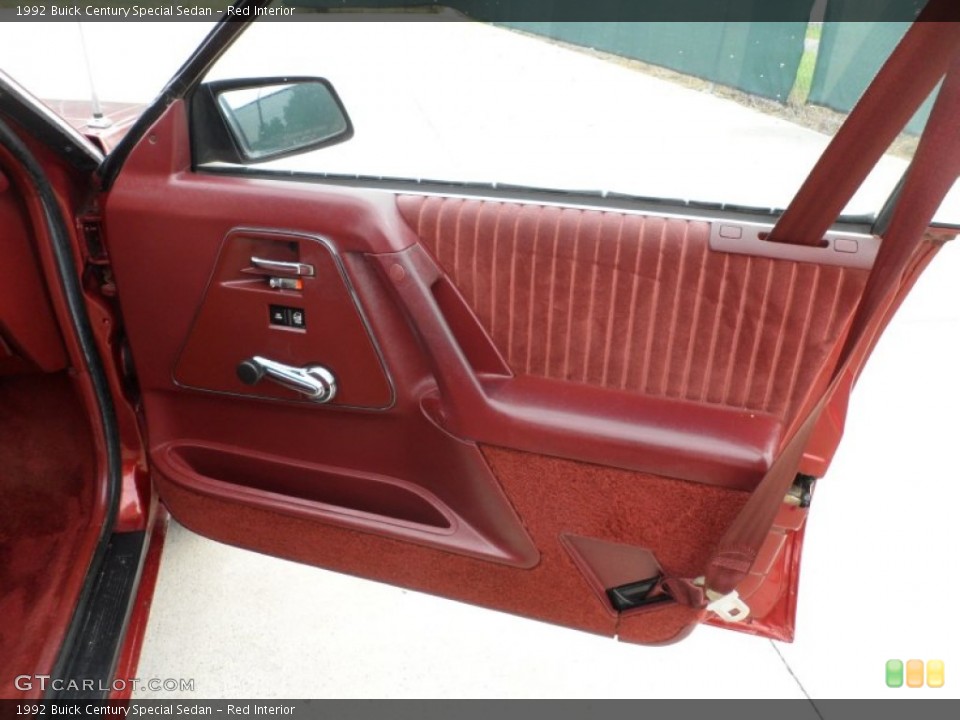 Red Interior Door Panel for the 1992 Buick Century Special Sedan #65215021