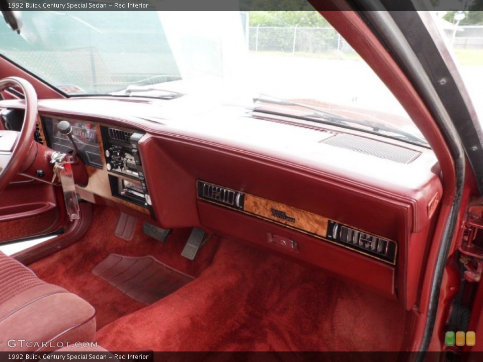 Red Interior Photo for the 1992 Buick Century Special Sedan #65215030
