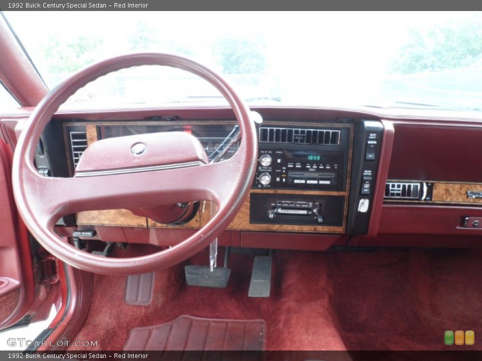 Red Interior Dashboard for the 1992 Buick Century Special Sedan #65215120