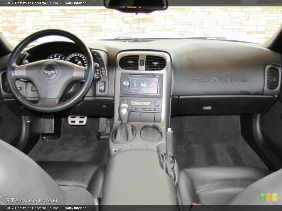 Ebony Interior Dashboard for the 2007 Chevrolet Corvette Coupe #65215274
