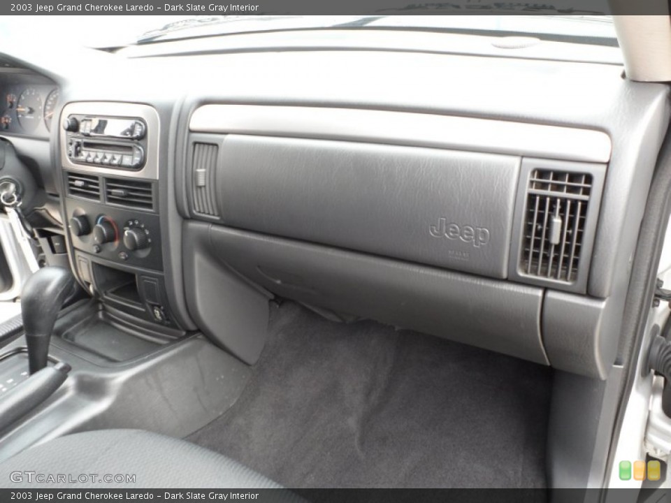 Dark Slate Gray Interior Dashboard for the 2003 Jeep Grand Cherokee Laredo #65217676