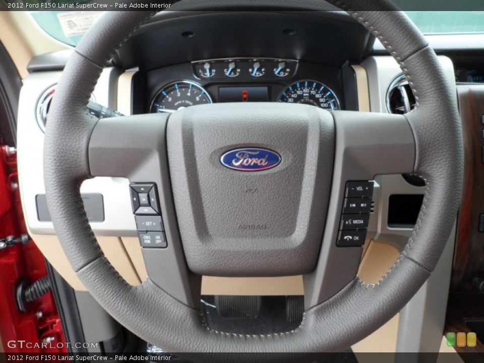 Pale Adobe Interior Steering Wheel for the 2012 Ford F150 Lariat SuperCrew #65220563