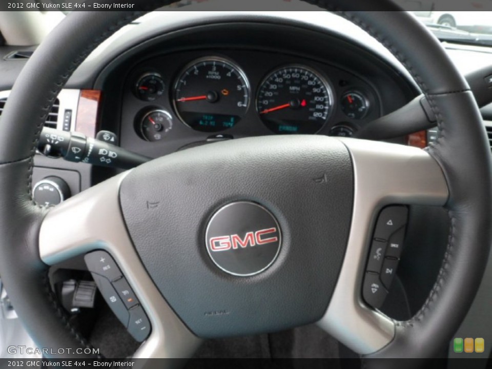 Ebony Interior Steering Wheel for the 2012 GMC Yukon SLE 4x4 #65221087