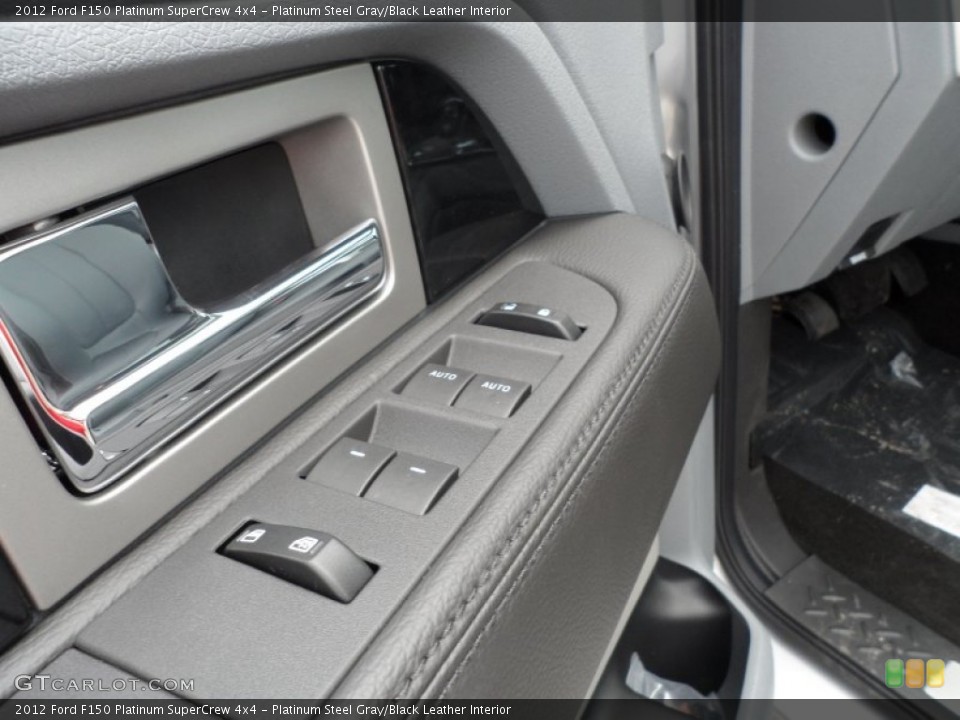 Platinum Steel Gray/Black Leather Interior Controls for the 2012 Ford F150 Platinum SuperCrew 4x4 #65221126