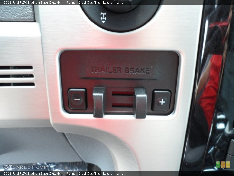 Platinum Steel Gray/Black Leather Interior Controls for the 2012 Ford F150 Platinum SuperCrew 4x4 #65221192