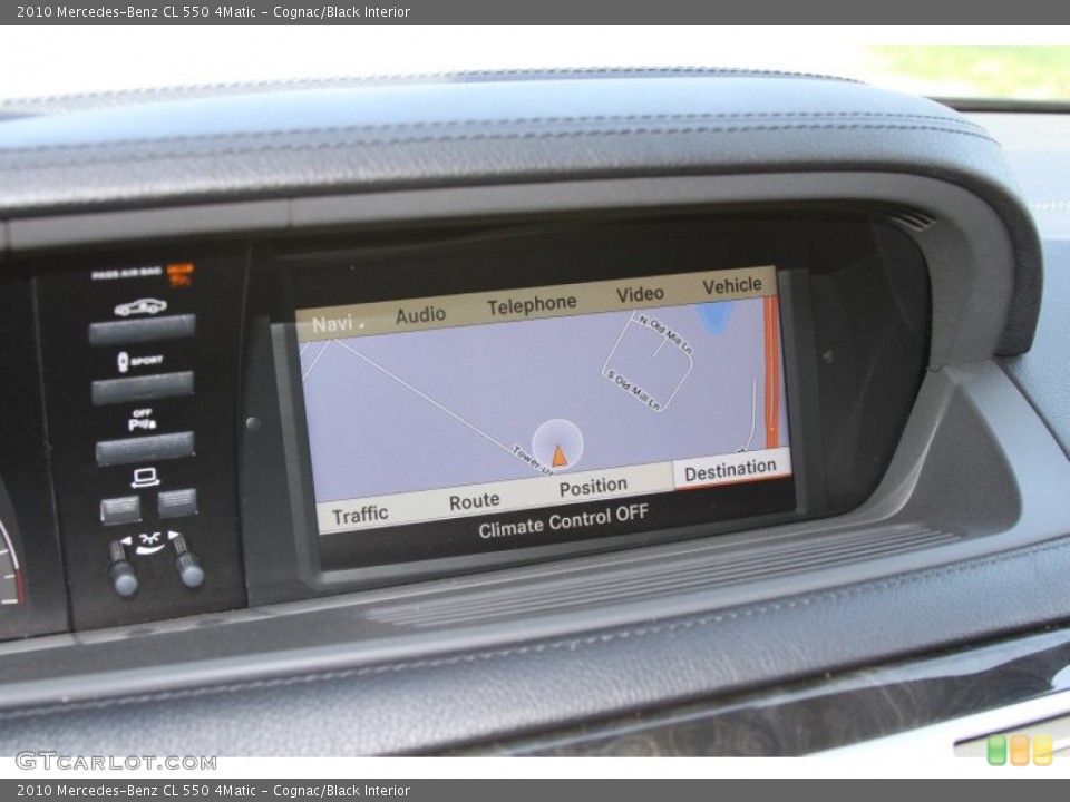 Cognac/Black Interior Navigation for the 2010 Mercedes-Benz CL 550 4Matic #65223835
