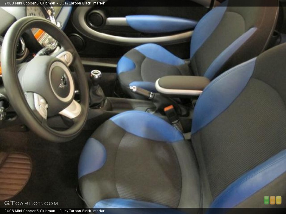Blue/Carbon Black Interior Photo for the 2008 Mini Cooper S Clubman #65231264