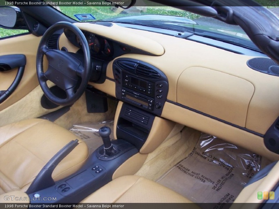 Savanna Beige Interior Dashboard for the 1998 Porsche Boxster  #65231618