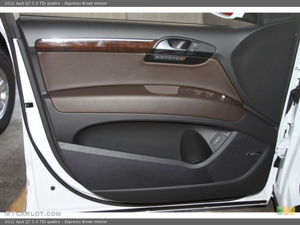 Espresso Brown Interior Door Panel for the 2012 Audi Q7 3.0 TDI quattro #65236325