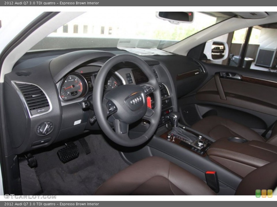 Espresso Brown Interior Photo for the 2012 Audi Q7 3.0 TDI quattro #65236336