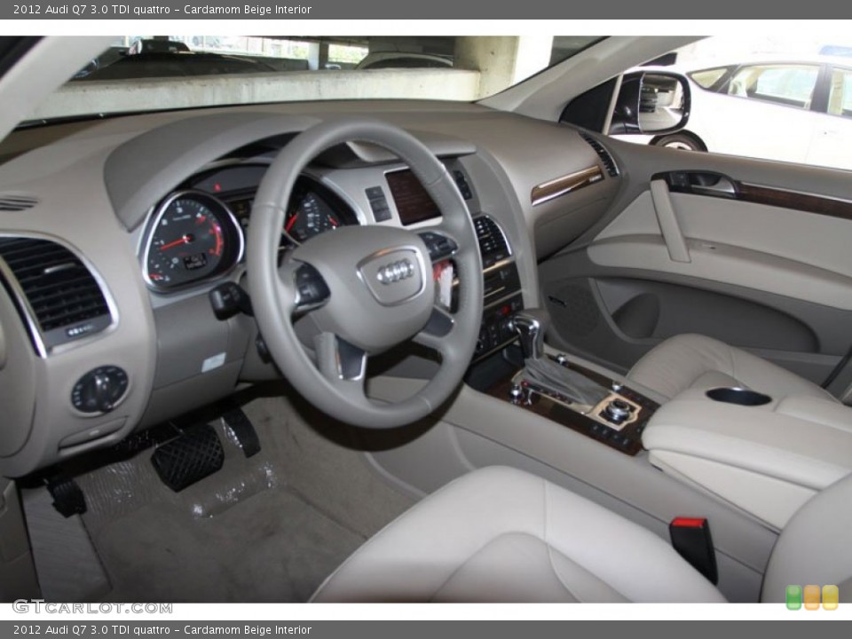 Cardamom Beige Interior Photo for the 2012 Audi Q7 3.0 TDI quattro #65236646