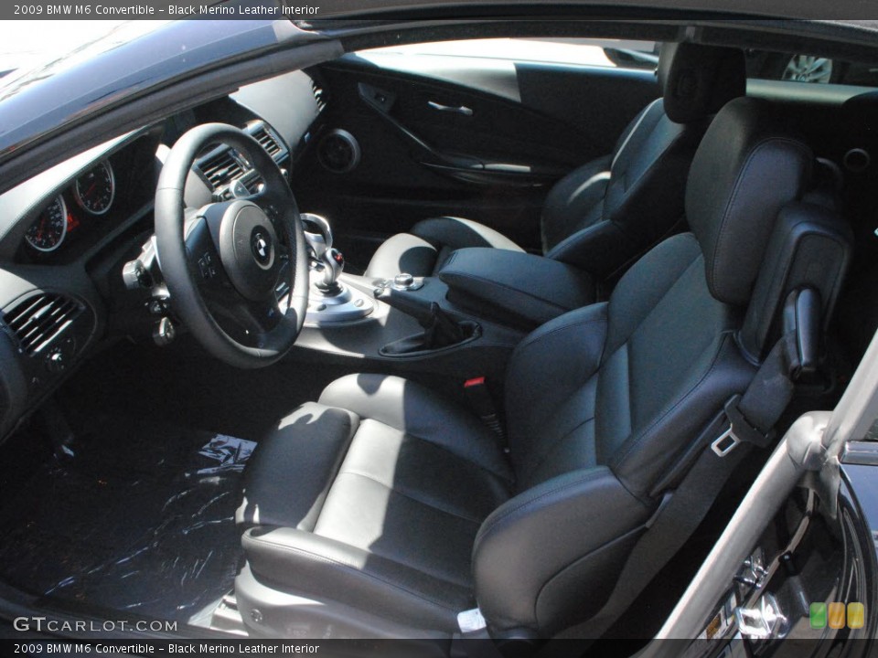 Black Merino Leather Interior Photo for the 2009 BMW M6 Convertible #65237862