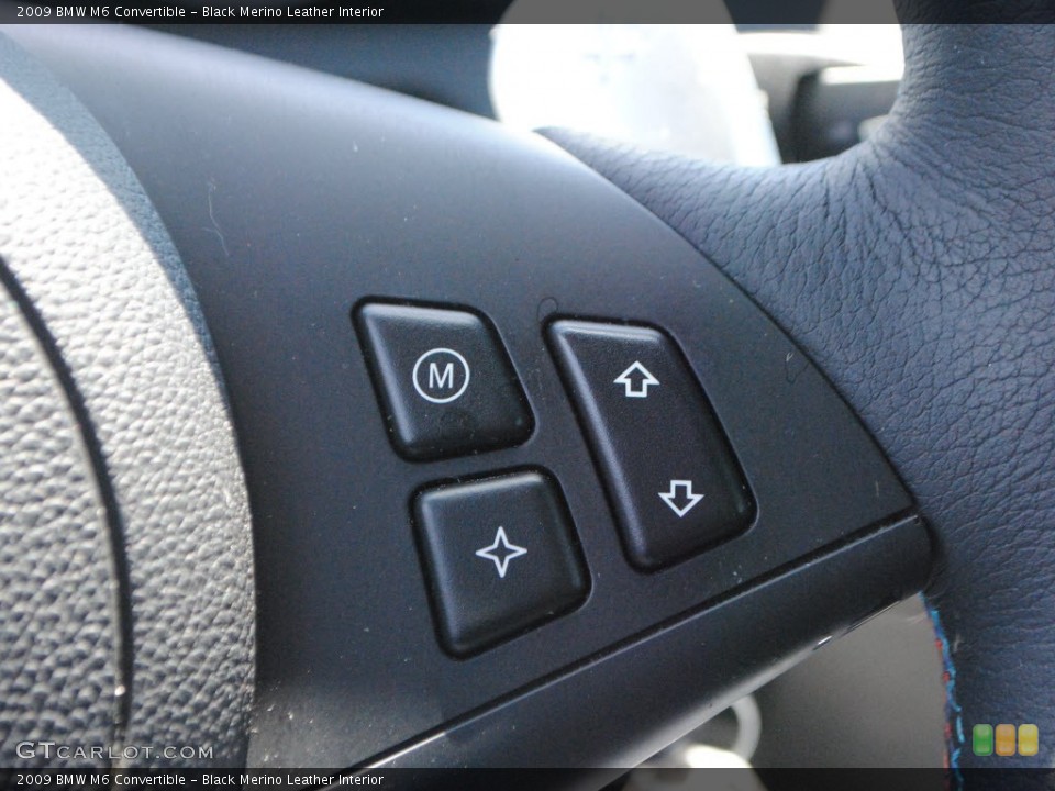 Black Merino Leather Interior Controls for the 2009 BMW M6 Convertible #65237942