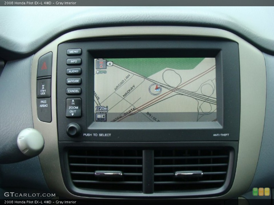 Gray Interior Navigation for the 2008 Honda Pilot EX-L 4WD #65240192
