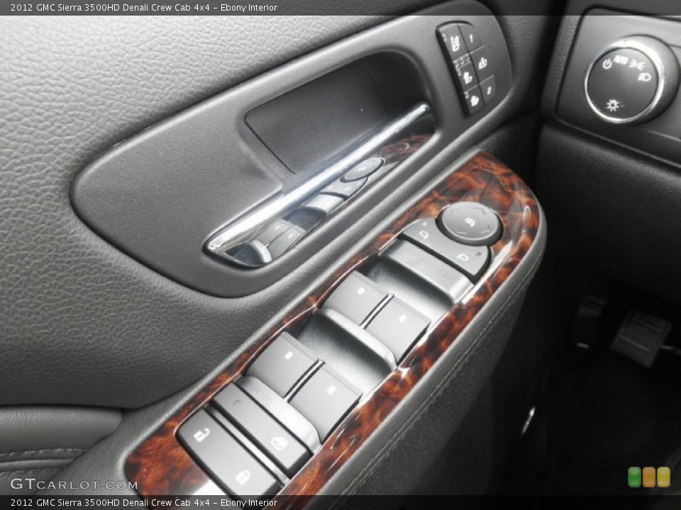 Ebony Interior Controls for the 2012 GMC Sierra 3500HD Denali Crew Cab 4x4 #65241506