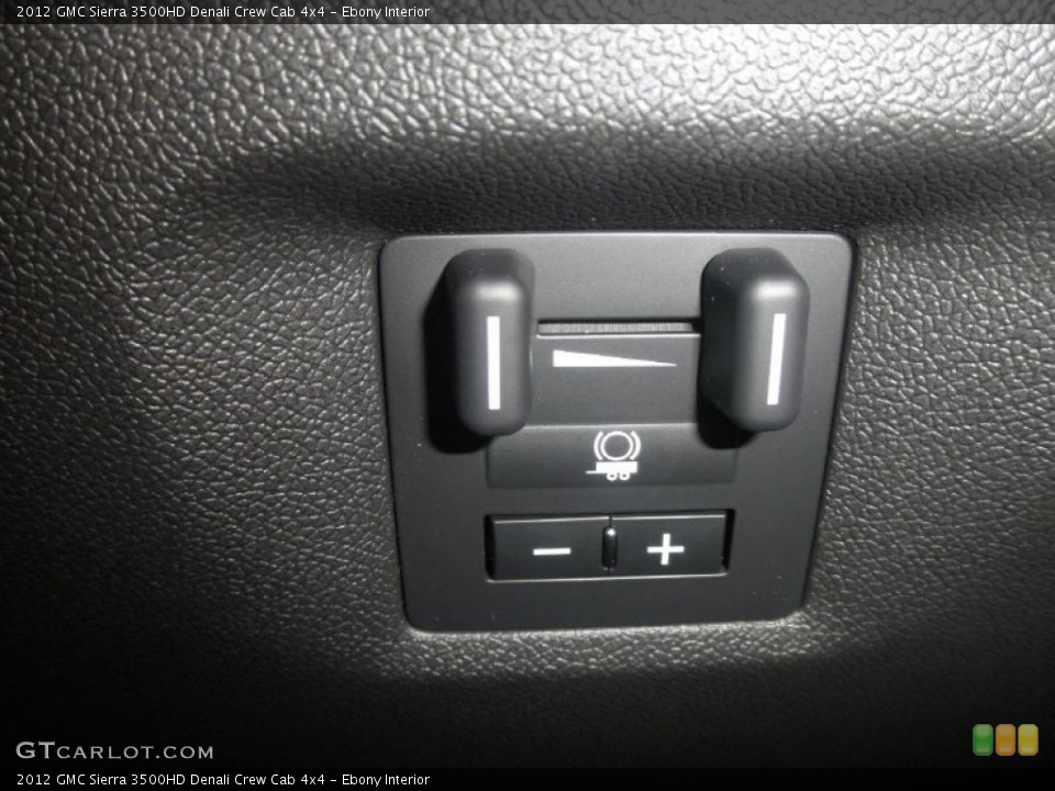 Ebony Interior Controls for the 2012 GMC Sierra 3500HD Denali Crew Cab 4x4 #65241518