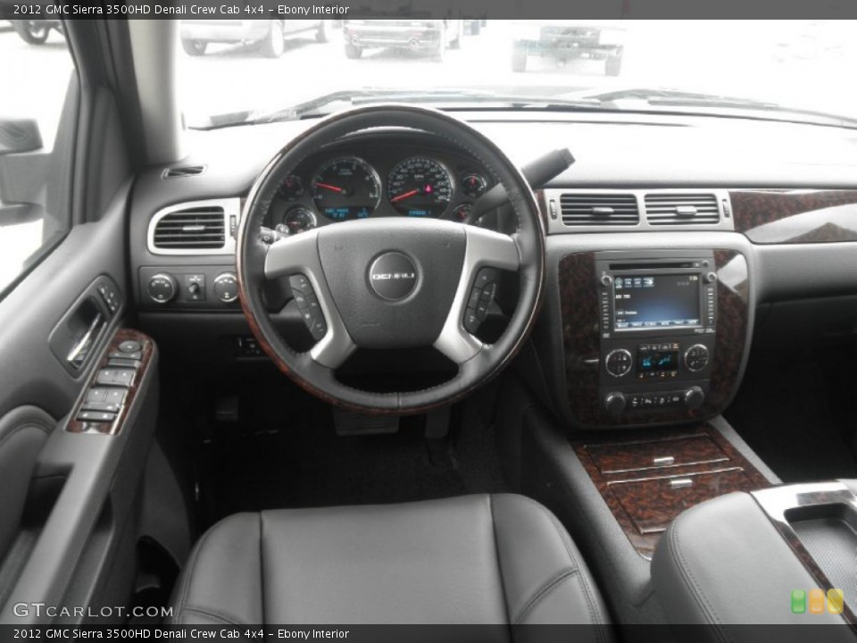 Ebony Interior Dashboard for the 2012 GMC Sierra 3500HD Denali Crew Cab 4x4 #65241536