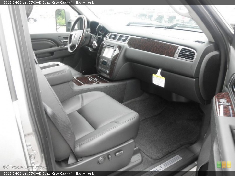 Ebony Interior Photo for the 2012 GMC Sierra 3500HD Denali Crew Cab 4x4 #65241578