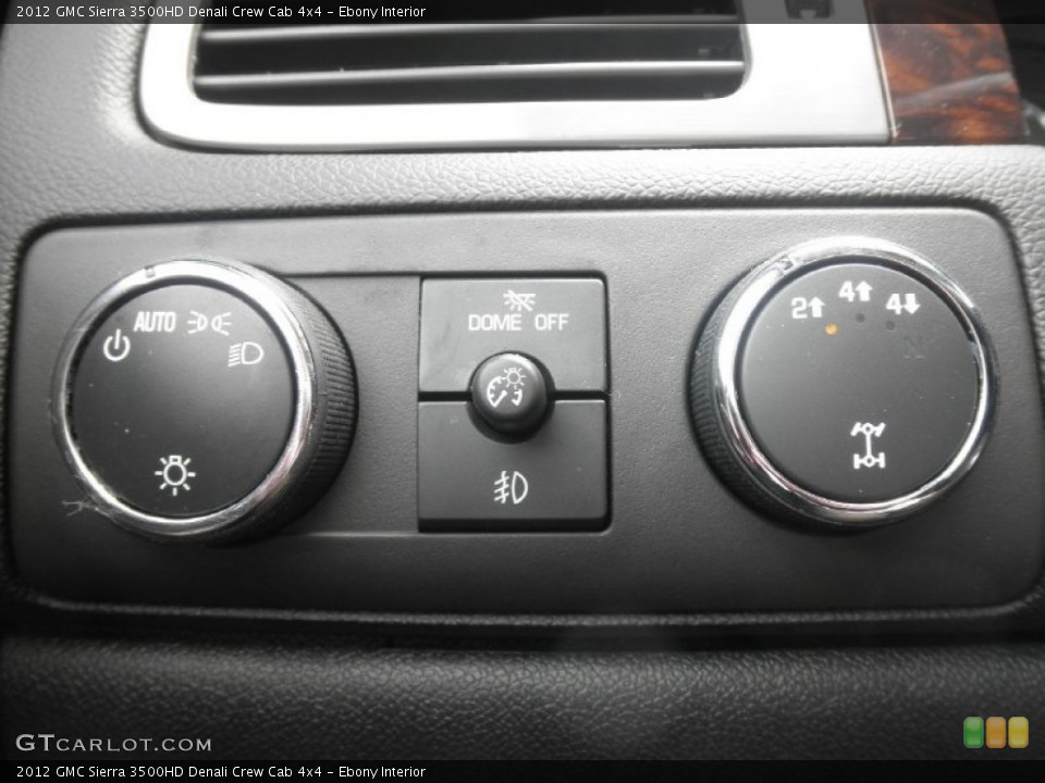 Ebony Interior Controls for the 2012 GMC Sierra 3500HD Denali Crew Cab 4x4 #65241719