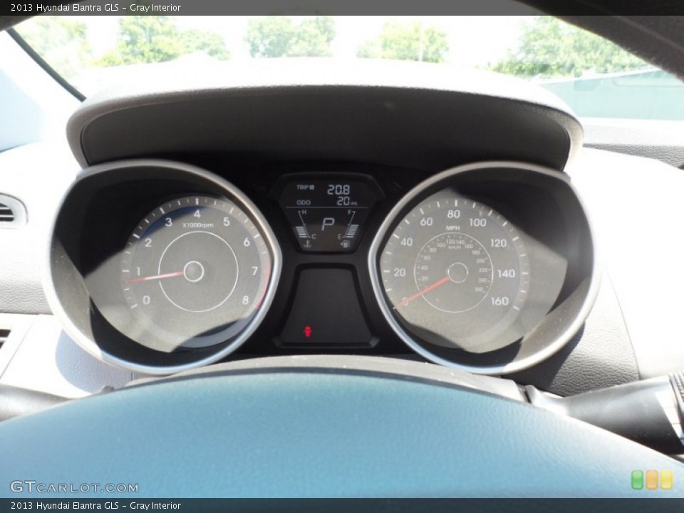 Gray Interior Gauges for the 2013 Hyundai Elantra GLS #65243633