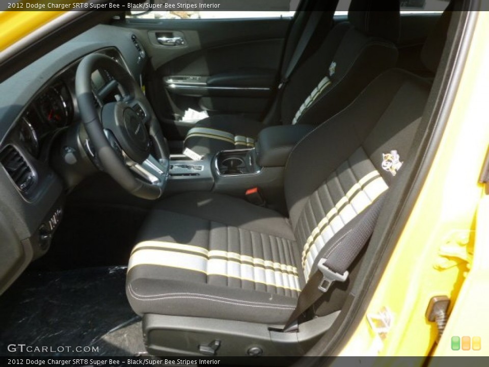 Black/Super Bee Stripes Interior Photo for the 2012 Dodge Charger SRT8 Super Bee #65254193