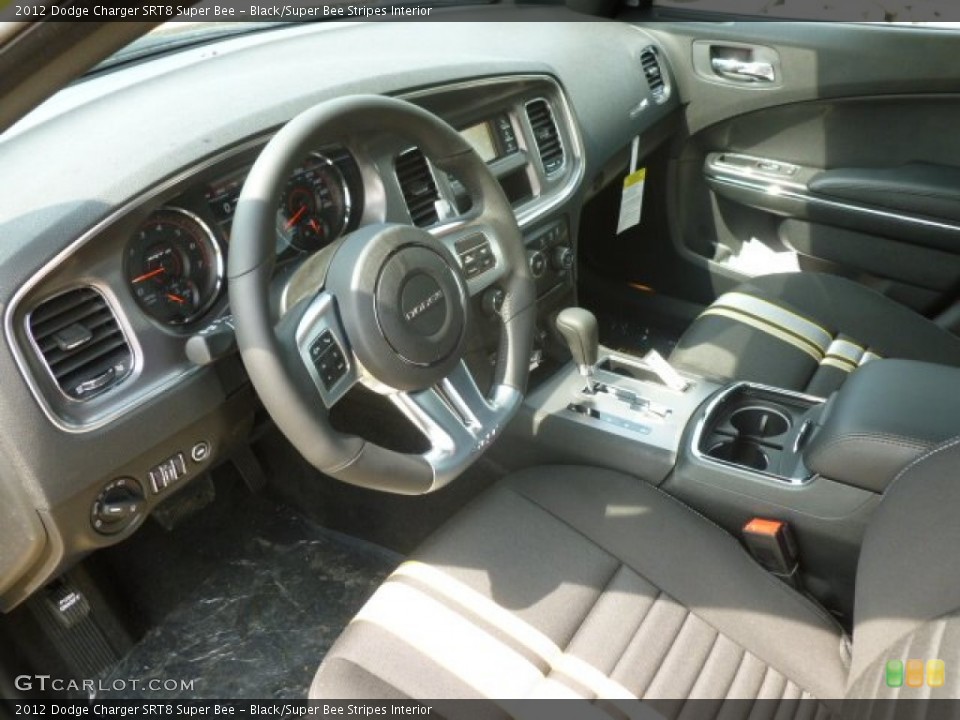 Black/Super Bee Stripes Interior Photo for the 2012 Dodge Charger SRT8 Super Bee #65254202