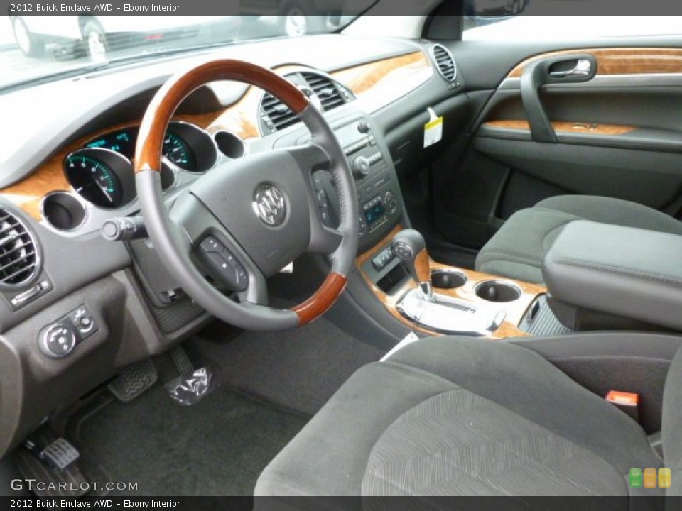 Ebony Interior Dashboard for the 2012 Buick Enclave AWD #65254742