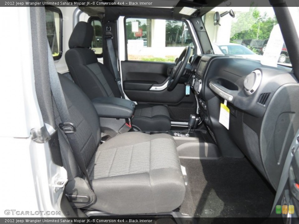 Black Interior Photo for the 2012 Jeep Wrangler Unlimited Sahara Mopar JK-8 Conversion 4x4 #65255414