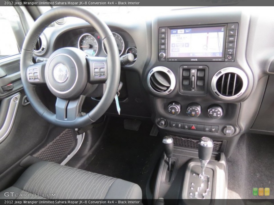 Black Interior Photo for the 2012 Jeep Wrangler Unlimited Sahara Mopar JK-8 Conversion 4x4 #65255423