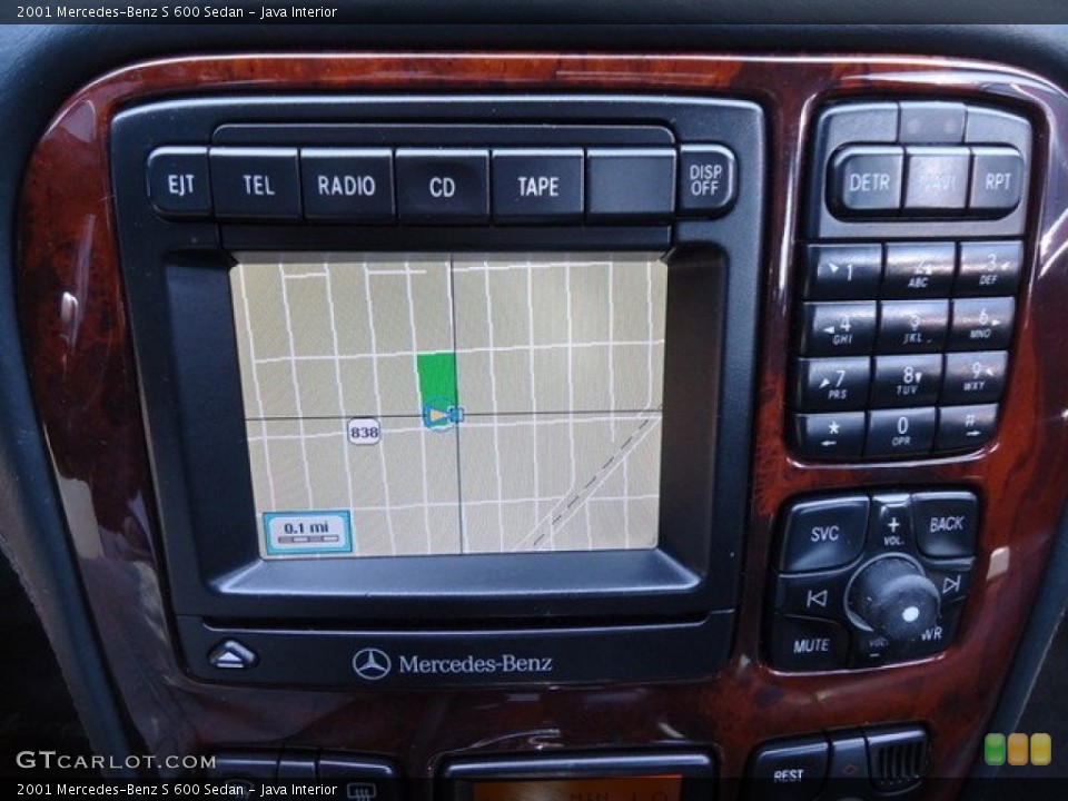 Java Interior Controls for the 2001 Mercedes-Benz S 600 Sedan #65257178