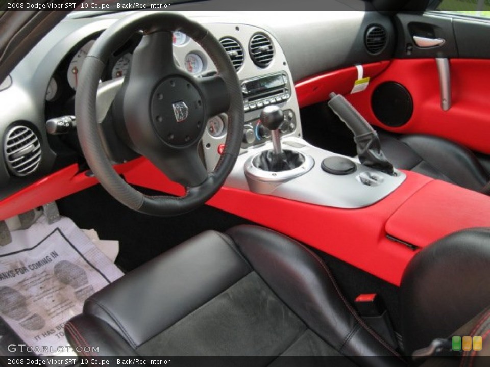 Black/Red Interior Photo for the 2008 Dodge Viper SRT-10 Coupe #65263769