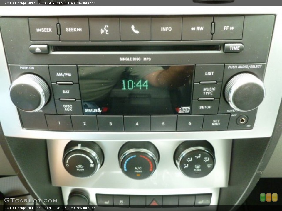 Dark Slate Gray Interior Controls for the 2010 Dodge Nitro SXT 4x4 #65267492