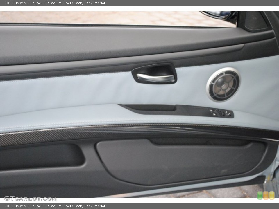 Palladium Silver/Black/Black Interior Door Panel for the 2012 BMW M3 Coupe #65276432