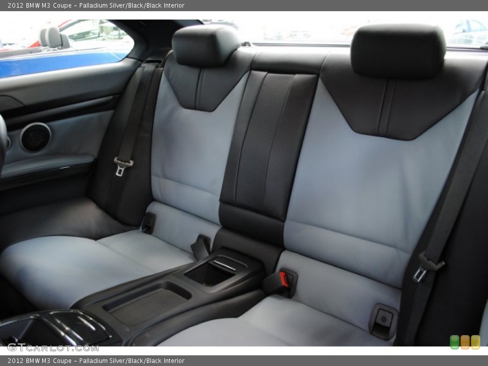 Palladium Silver/Black/Black Interior Rear Seat for the 2012 BMW M3 Coupe #65276489