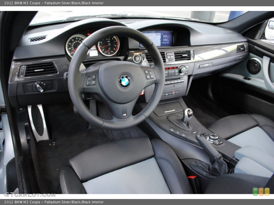 Palladium Silver/Black/Black Interior Prime Interior for the 2012 BMW M3 Coupe #65276498