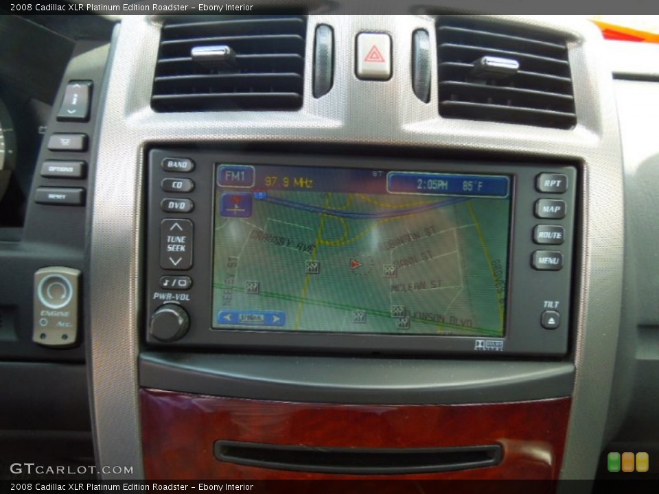 Ebony Interior Navigation for the 2008 Cadillac XLR Platinum Edition Roadster #65279105