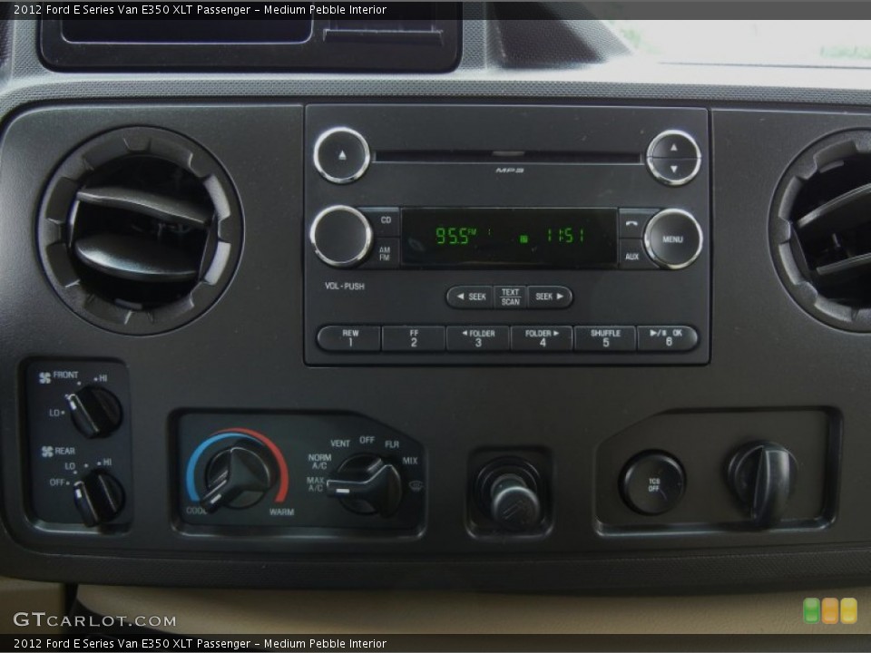 Medium Pebble Interior Controls for the 2012 Ford E Series Van E350 XLT Passenger #65281510