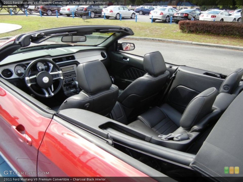 Charcoal Black Interior Photo for the 2011 Ford Mustang V6 Premium Convertible #65281646