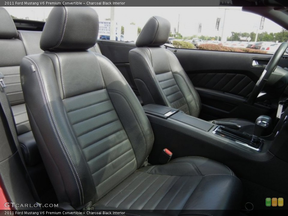 Charcoal Black Interior Photo for the 2011 Ford Mustang V6 Premium Convertible #65281721