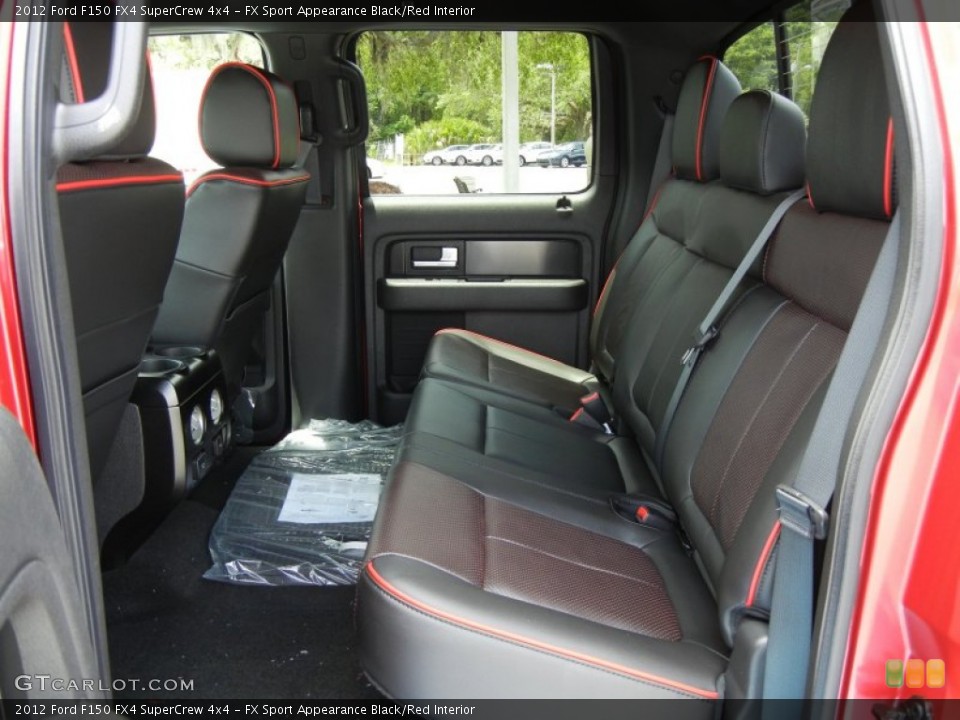 FX Sport Appearance Black/Red Interior Photo for the 2012 Ford F150 FX4 SuperCrew 4x4 #65283788